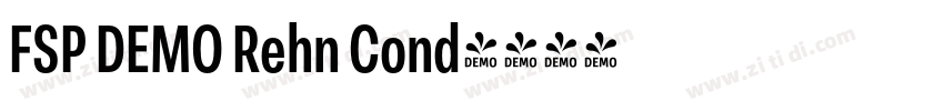 FSP DEMO Rehn Cond字体转换 FSP DEMO Rehn Cond字体转换